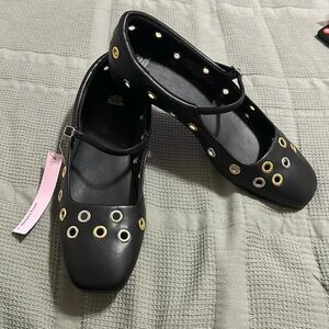 Women's Elsa Mary Jane eyelets Ballet Flats with Memory Foam Insole - Wild Fable
